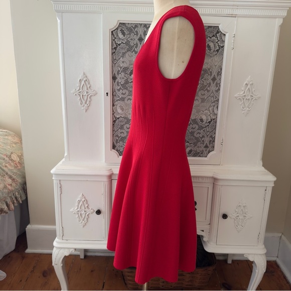 NWT MILLY Textured Godet Dress - Picture 6 of 11